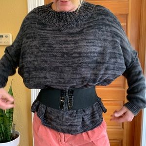 grey/black oversize sweater